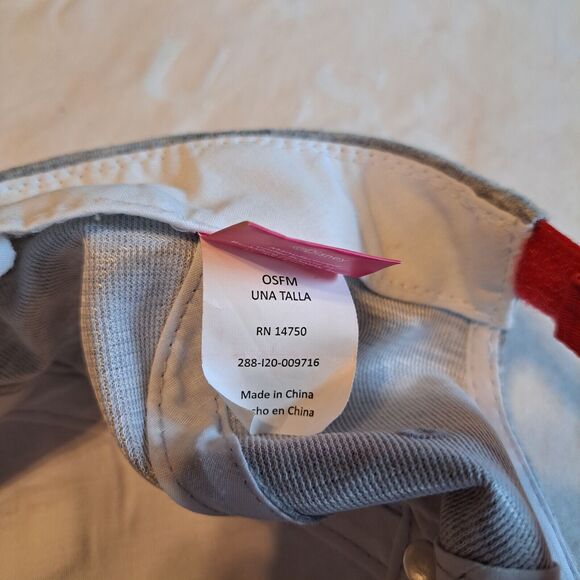 Disney Minnie Mouse Hat Cap Toddler Youth Red and Gray Adjustable One Size - Picture 8 of 11